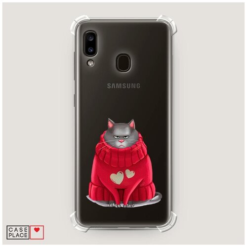 фото Чехол силиконовый противоударный samsung galaxy a30 хлоя в свитере case place