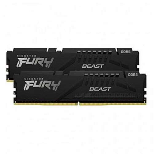 Оперативная память 32GB Kingston DDR5 5200 DIMM FURY Beast Black Gaming Memory KF552C40BBK2-32 Non-ECC CL40 125V 1RX8 Kit of 2 RTL 324358