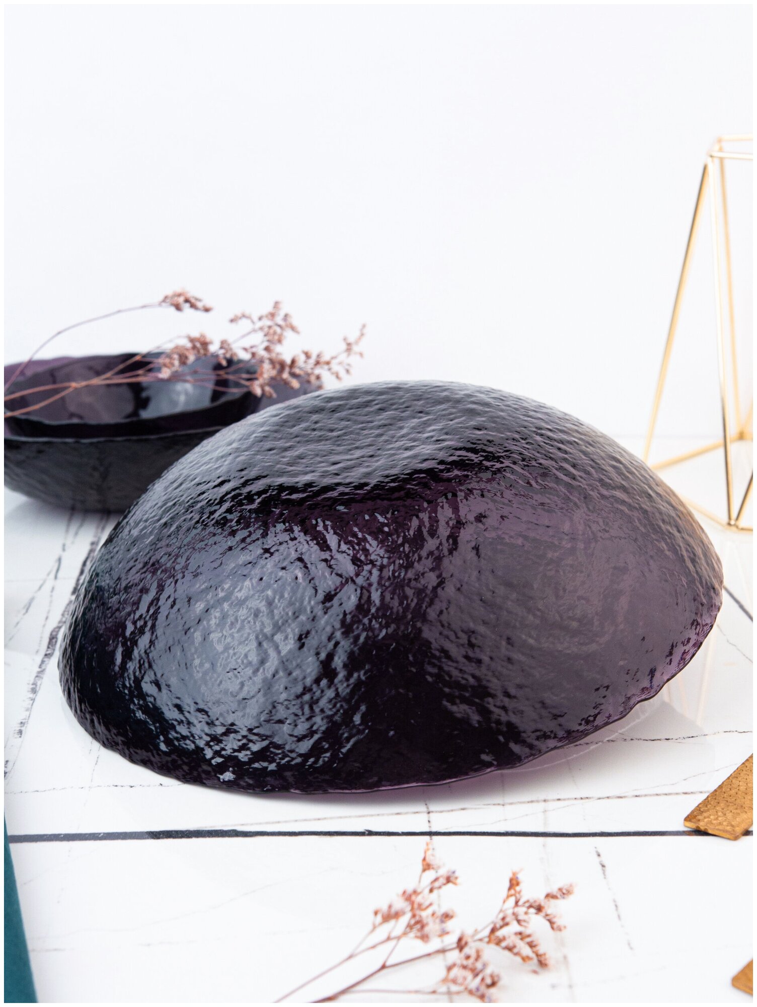 Салатник стеклянный фиолетовый 1000 мл, Pasabahce - фотография № 5