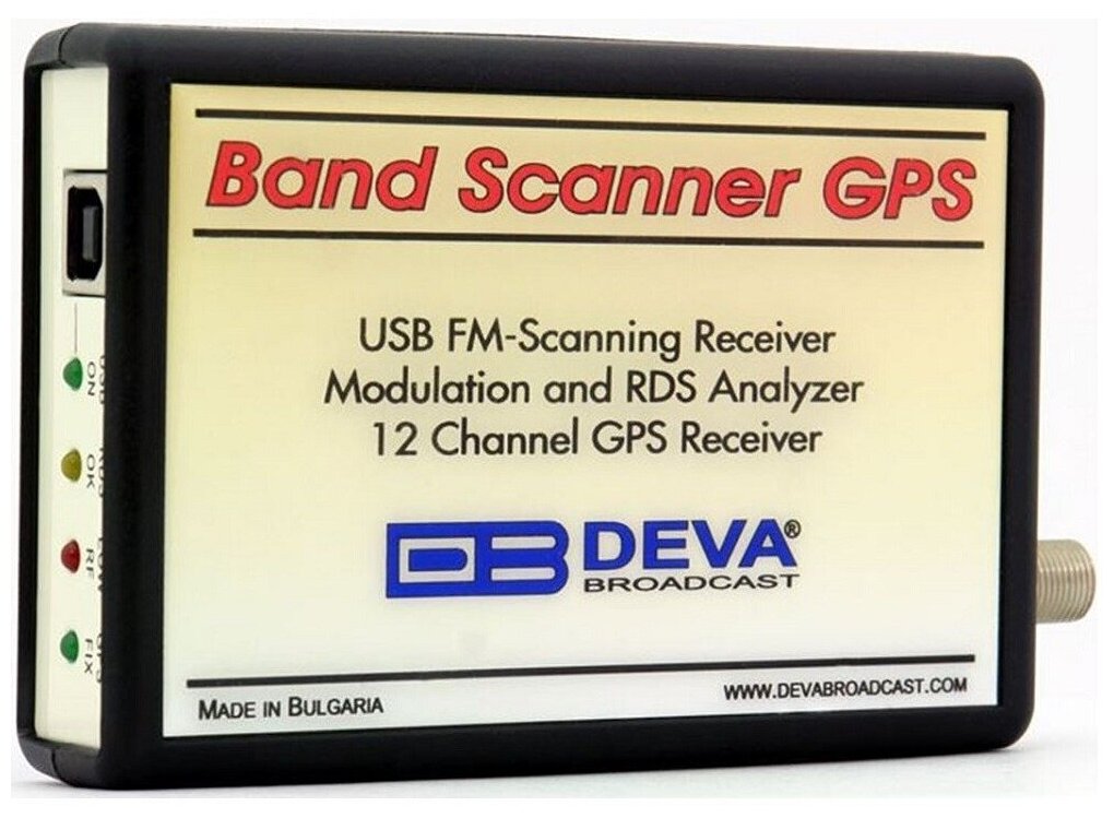 Профессиональный мобильный измерительный комплекс c GPS DEVA Broadcast Band Scanner GPS