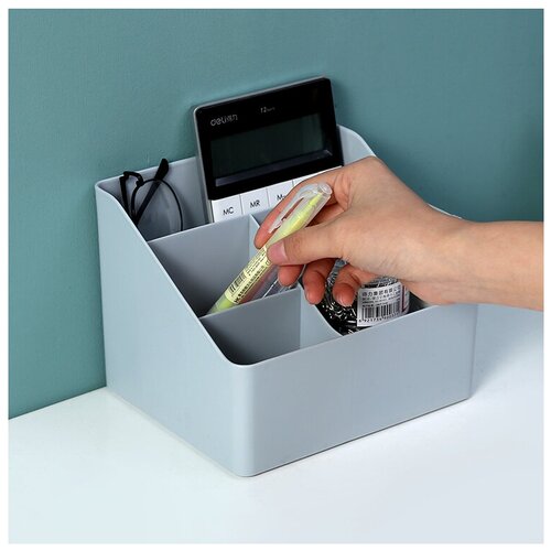 Органайзер на стол / Органайзер для косметики / Органайзер для канцелярии / Ящик для хранения / Контейнер для мелочей