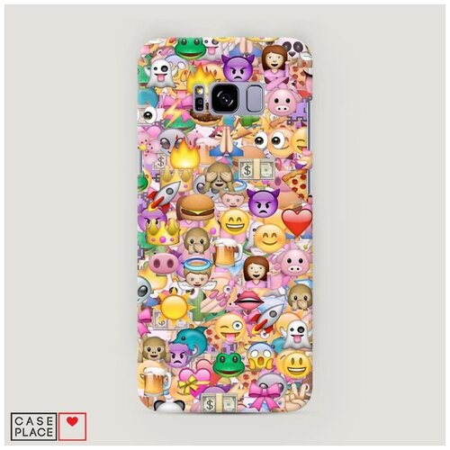фото Чехол пластиковый samsung galaxy s8 plus взрыв эмодзи case place