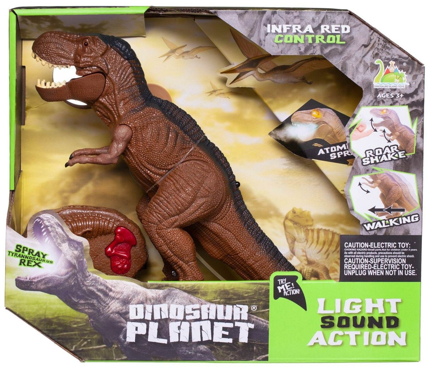 Интерактивная игрушка Junfa Динозавр Тиранозавр Рекс на радиоуправление