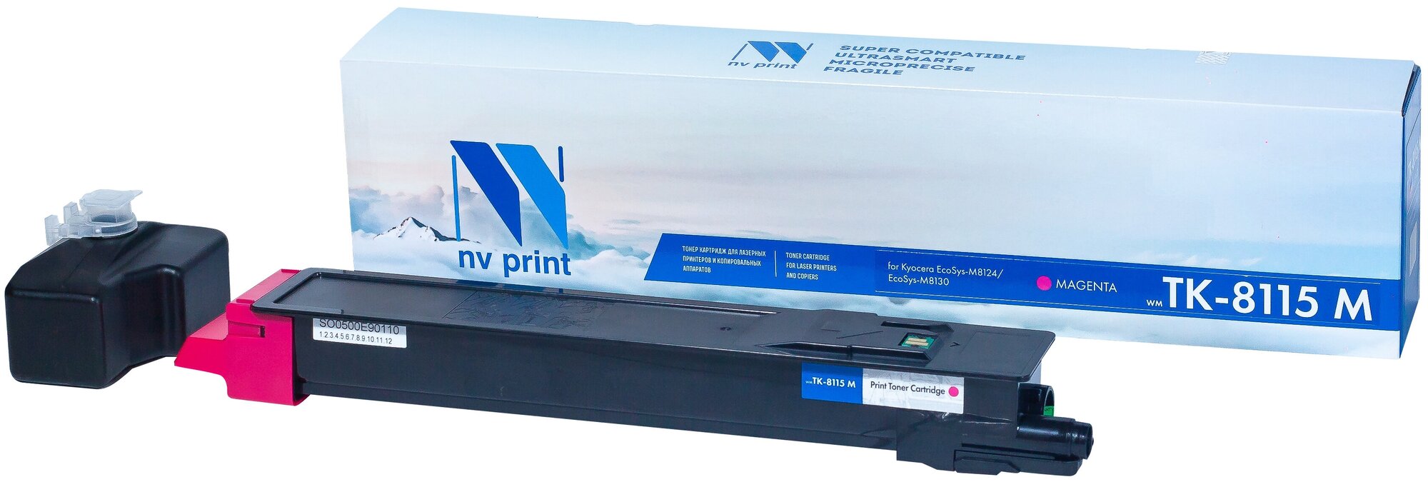 Тонер-картридж NV Print NV-TK8115M для для Kyocera ECOSYS M8124, Kyocera ECOSYS M8130, TK-8115M (совместимый, пурпурный, 6000 стр.)