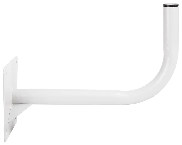 фото Кронштейн фасадный для уличных антенн, светильников, фонарей (вынос 0,30м, белый)