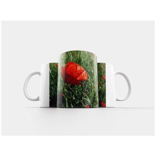 фото Кружка "мака, цветы, макрос" 320 мл lotsprints