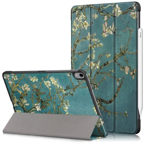 фото Чехол-обложка футляр mypads для ipad air 4 10.9 (2020) - a2316, a2324, a2325, a2072 тонкий с магнитной застежкой необычный с красивым рисунком тематика сакура