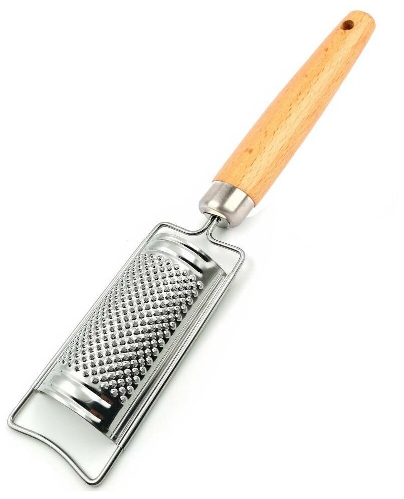 Нож для пиццы и теста двойной с деревянной ручкой, диаметр 6,5 и 4 см - фотография № 1