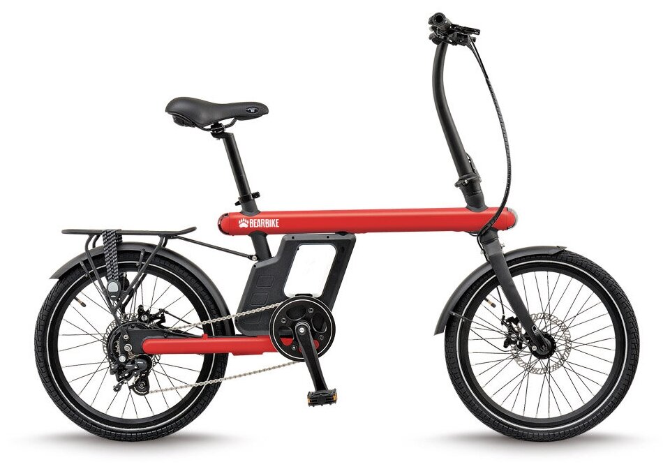 Электровелосипед Bear Bike Vienna, год 2021, цвет Красный