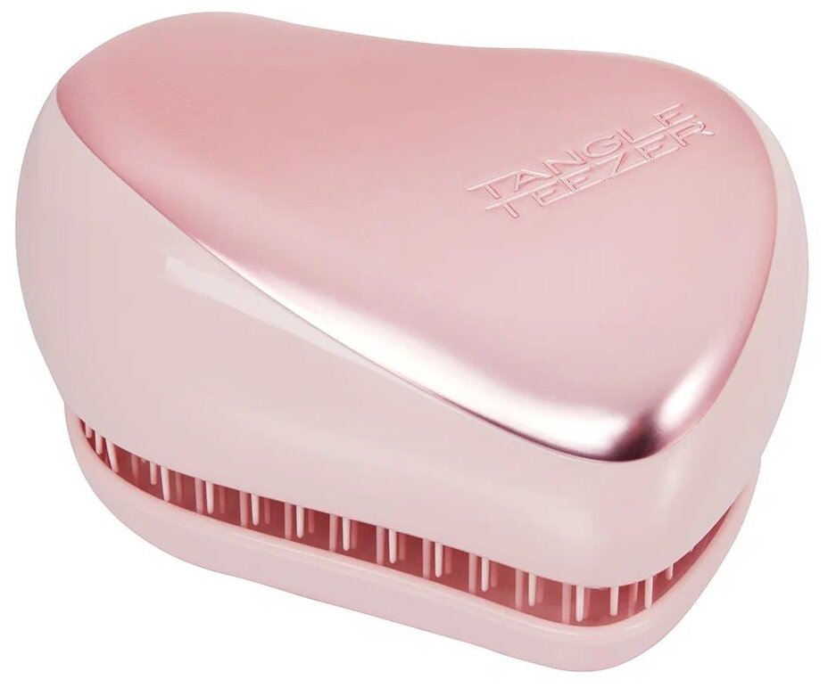 Tangle Teezer Compact Styler Pink Matte Chrome - Тангл Тизер Расческа для всех типов волос -