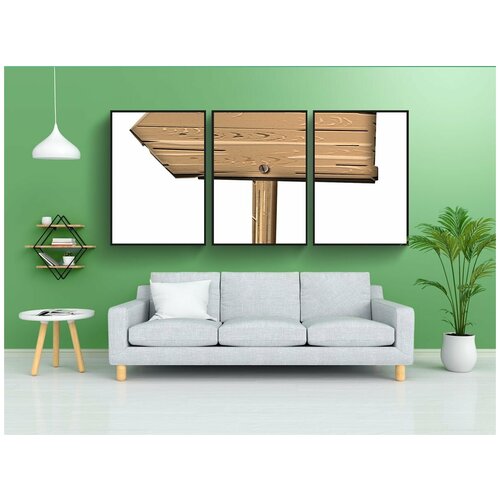 фото Набор модулных постеров для интерьера "знак, указатель, путевая точка" 60x90 см. в тубусе, без рамки lotsprints