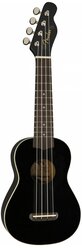 Fender Ukulele Venice Black укулеле сопрано, цвет черный