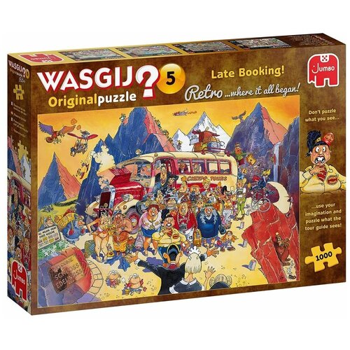 Пазл Jumbo 1000 деталей: Вазгич. Выгодное путешествие (Wasgij Original)