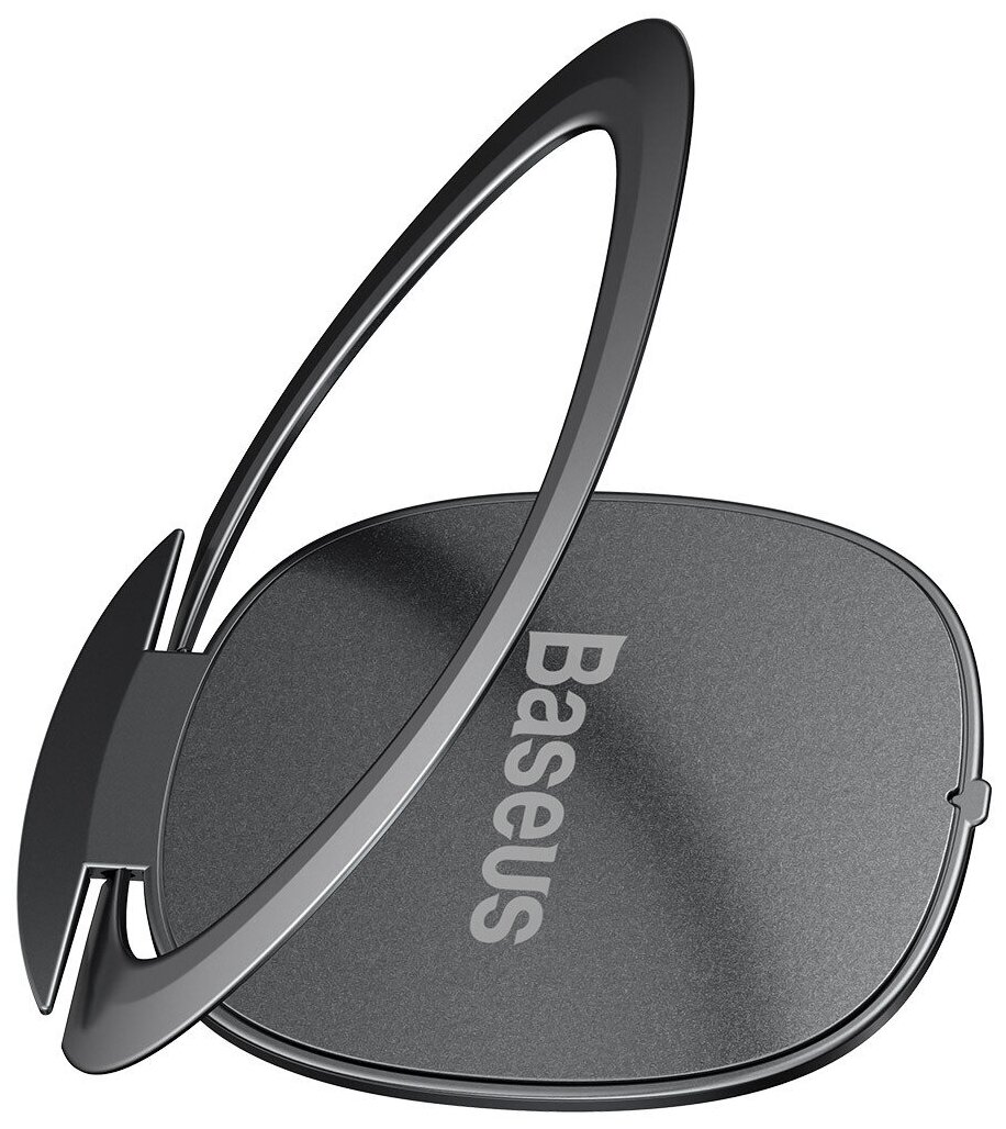 Подставка под кольцо для телефона Baseus Invisible SUYB-0A, алюминий, серый
