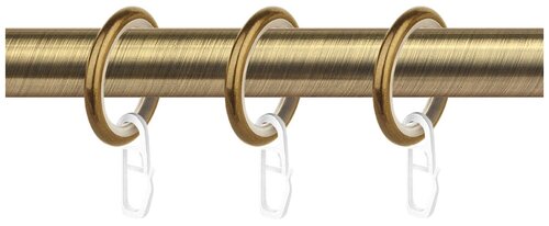 Кольцо с крючком OLEXDECO с пластиковой вставкой 16 мм, Антик