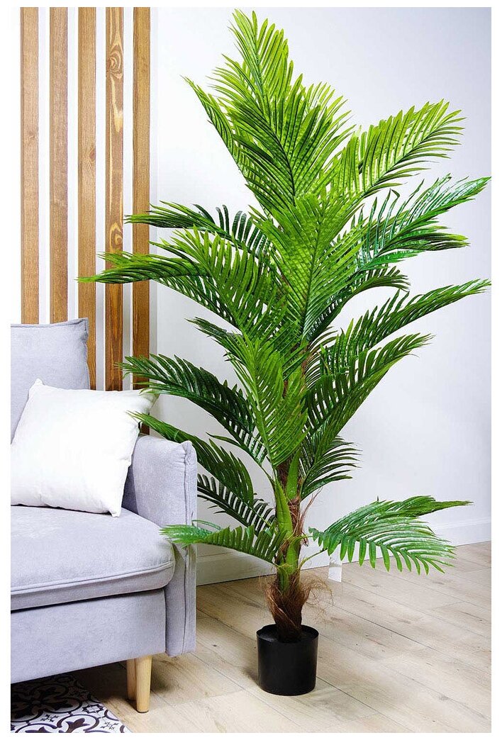 Дерево искусственное декоративное Пальма, в кашпо, 180 см, Y4-3380