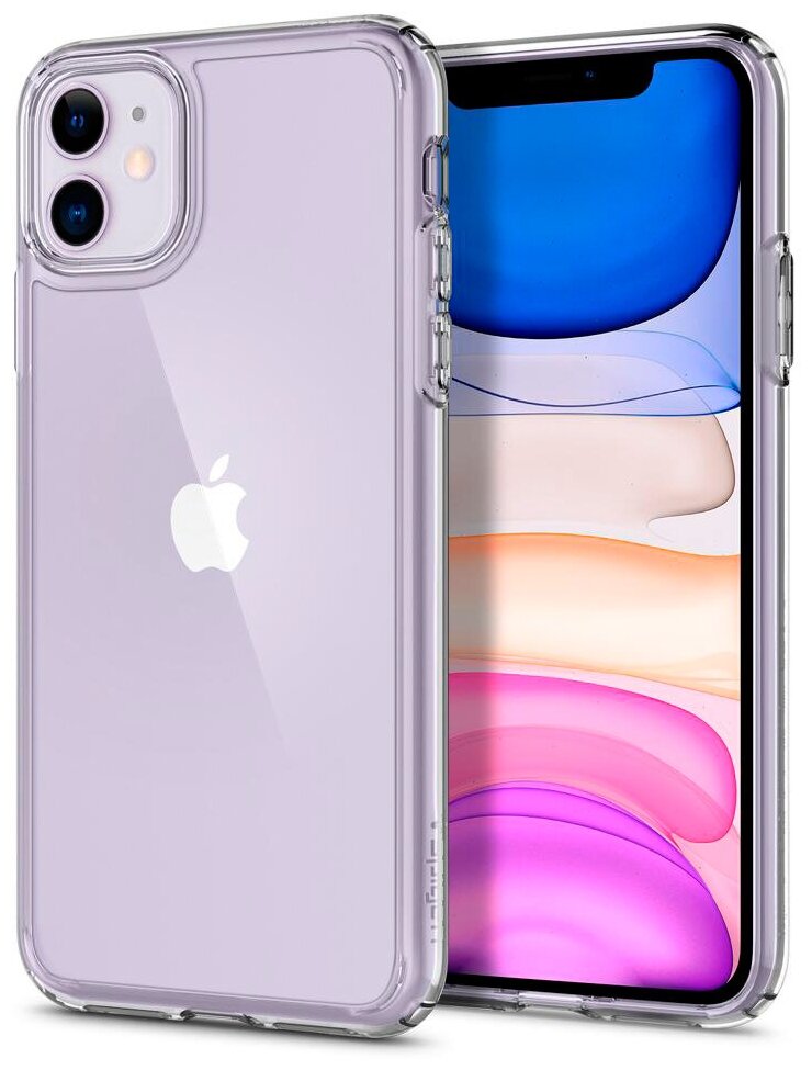 Защитный чехол Spigen Ultra Hybrid для iPhone 11 Crystal Clear