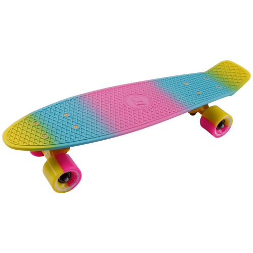 Скейтборд Multicolor 22, розовый/голубой