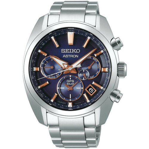 Наручные часы SEIKO Astron, серебряный, синий