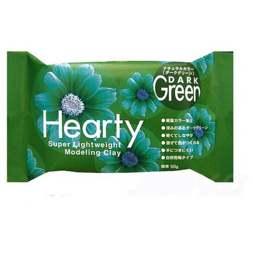 Полимерная глина Padico Hearty Dark Green (Харти темно-зелены), 50 г.