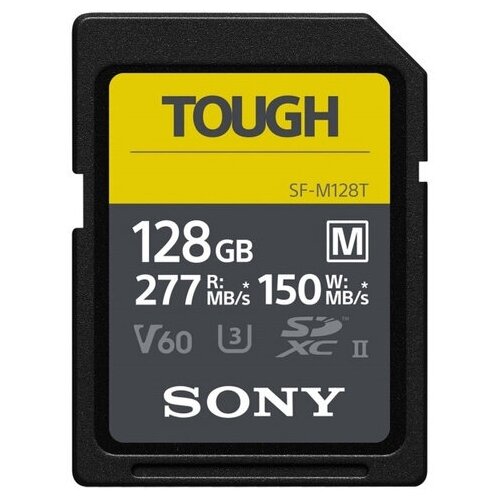 Карта памяти Sony Tough SDXC 128GB UHS-II U3 V60 R277/W150MB/s (SF-M128T/T1)