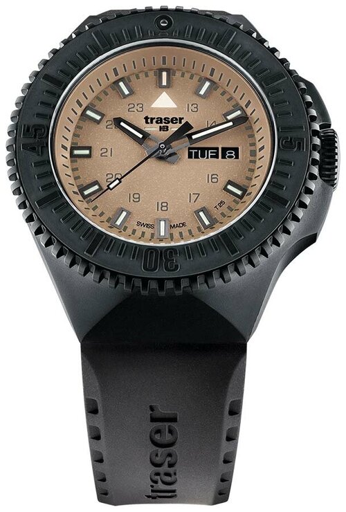 Наручные часы traser P67 special, черный, бежевый