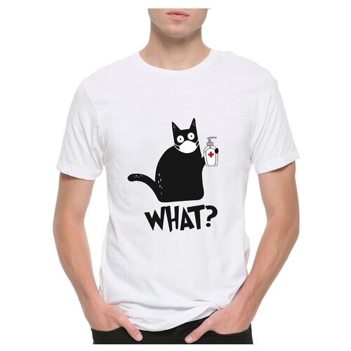 фото Футболка dream shirts котик на карантине размер m, белый