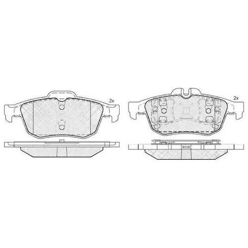 Колодки Тормозные Nissan Primera (P12) 02-/Renault Laguna 01- Задние FIT арт. FP3356