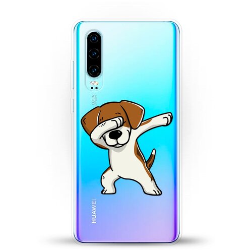 фото Силиконовый чехол swag бигль на huawei p30 andy & paul
