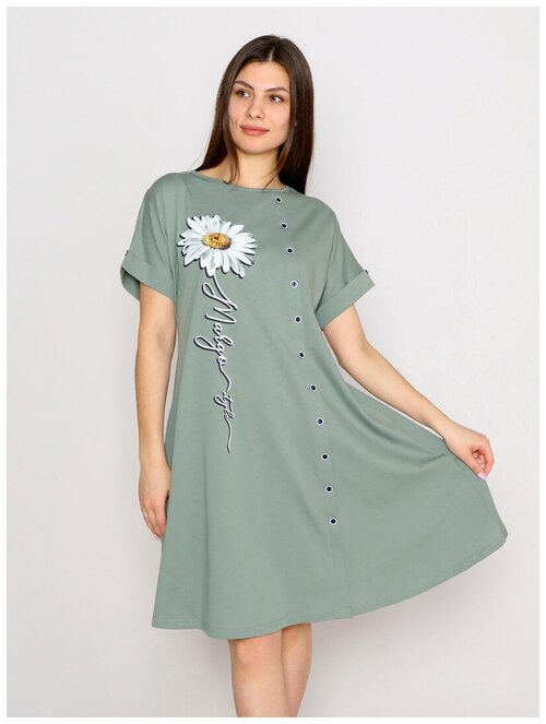 Платье Style Margo, размер 46, зеленый