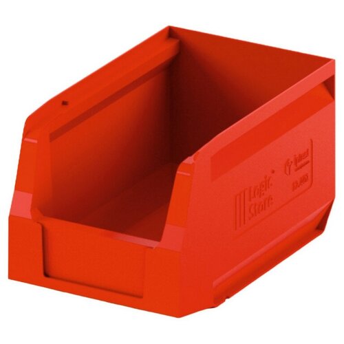 Лоток для склада logic store 250х150х130 красный (12.402), 1 шт