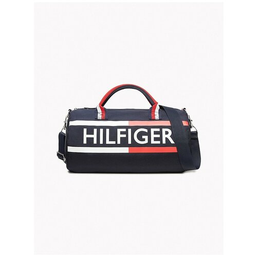 Сумка спортивная TOMMY HILFIGER 028461, 20.5х20.5х35.5 см, ручная кладь, синий