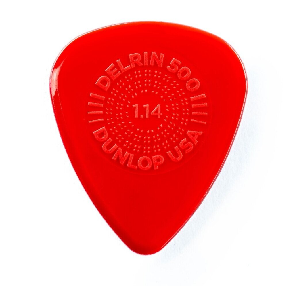 450P1.14 Prime Grip Delrin 500 Медиаторы 12шт, толщина 1,14мм, Dunlop