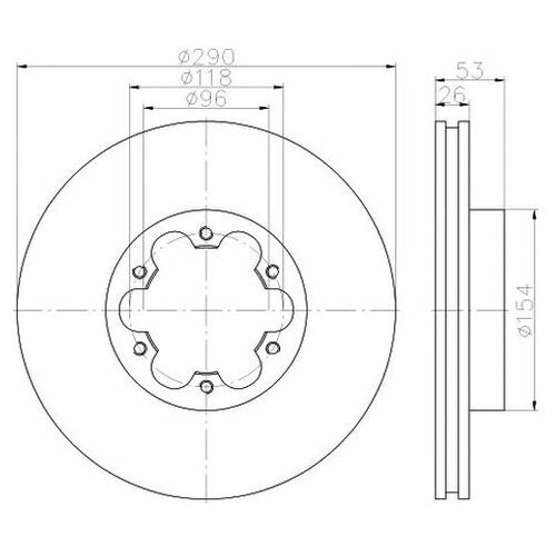 фото Тормозной диск textar 93240600 для nissan cabstar e tl vl, cabstar f24m f24w, nt400