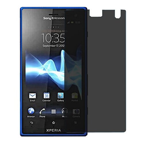 Sony Xperia acro HD SO-03D защитный экран пленка гидрогель конфиденциальность (силикон) Одна штука