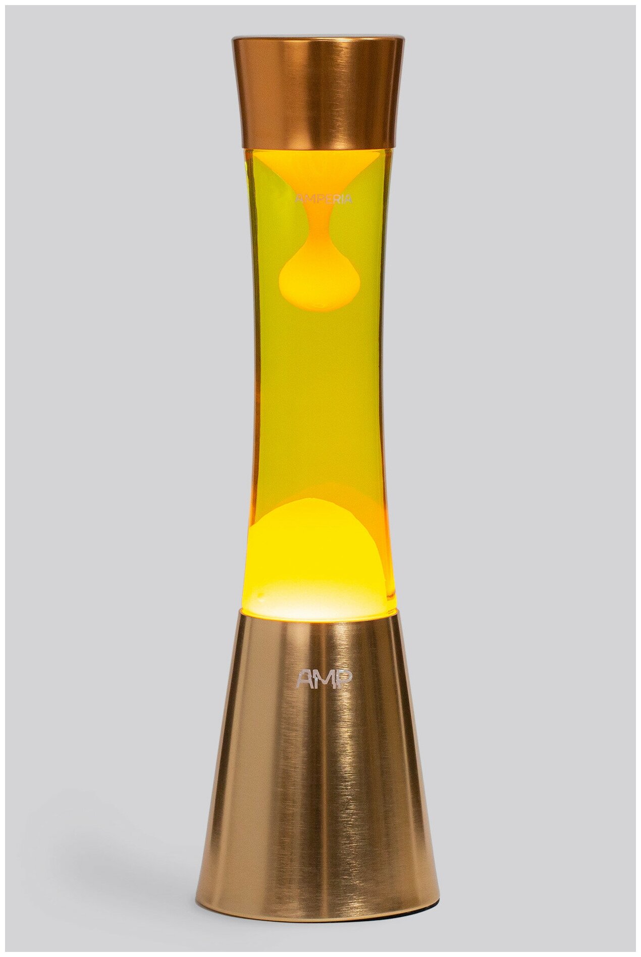 Лава лампа Amperia Grace Оранжевая/Желтая (39 см) - фотография № 5