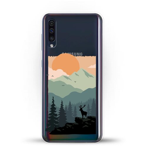 фото Силиконовый чехол горы и лес на samsung galaxy a30s andy & paul