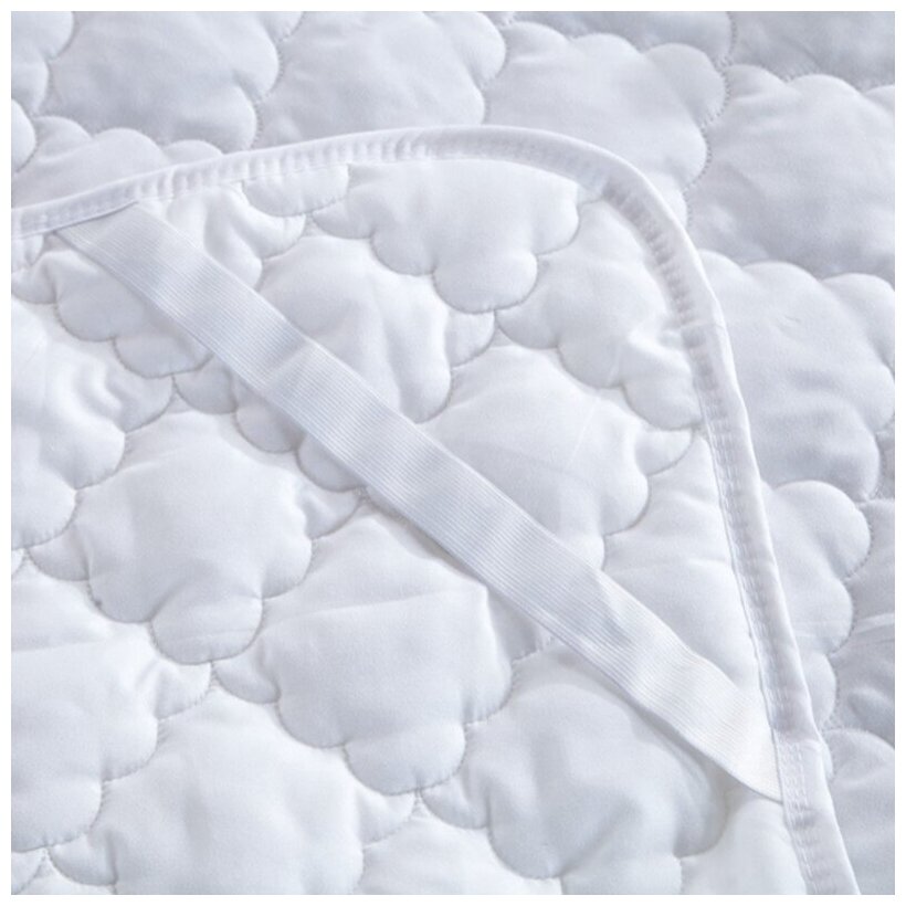 Наматрасник ЛЁН стёганый (микрофибра) 140x200, вариант ткани микрофибра от Sterling Home Textil - фотография № 2