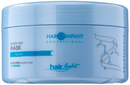 Hair Company HAIRLIGHT KERATIN CARE Маска-уход для волос с кератином, 250 г, 500 мл, банка