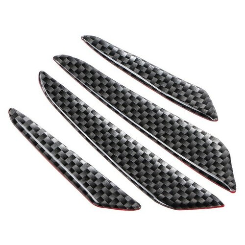 TORSO Накладка на дверь TORSO противоударная черный карбон набор 4 шт 488₽