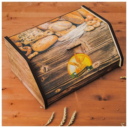 Avanti-stile Хлебница деревянная «Колоски», 27×38×17 см