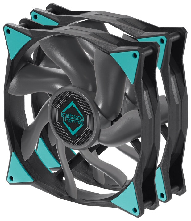Вентиляторы для корпуса ПК Iceberg Thermal IceGALE Xtra 140 Black 2 шт