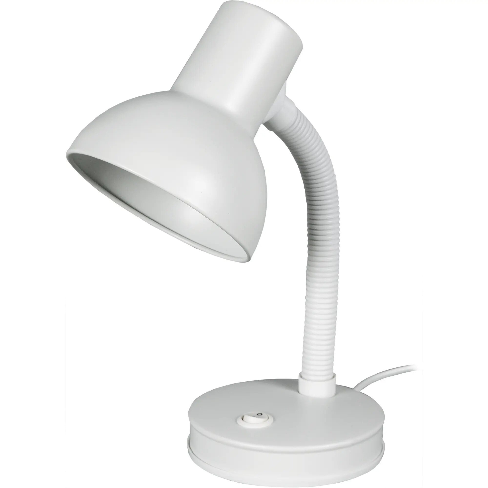 Настольная лампа Inspire Buro E27х40 Вт, цвет белый - фотография № 1