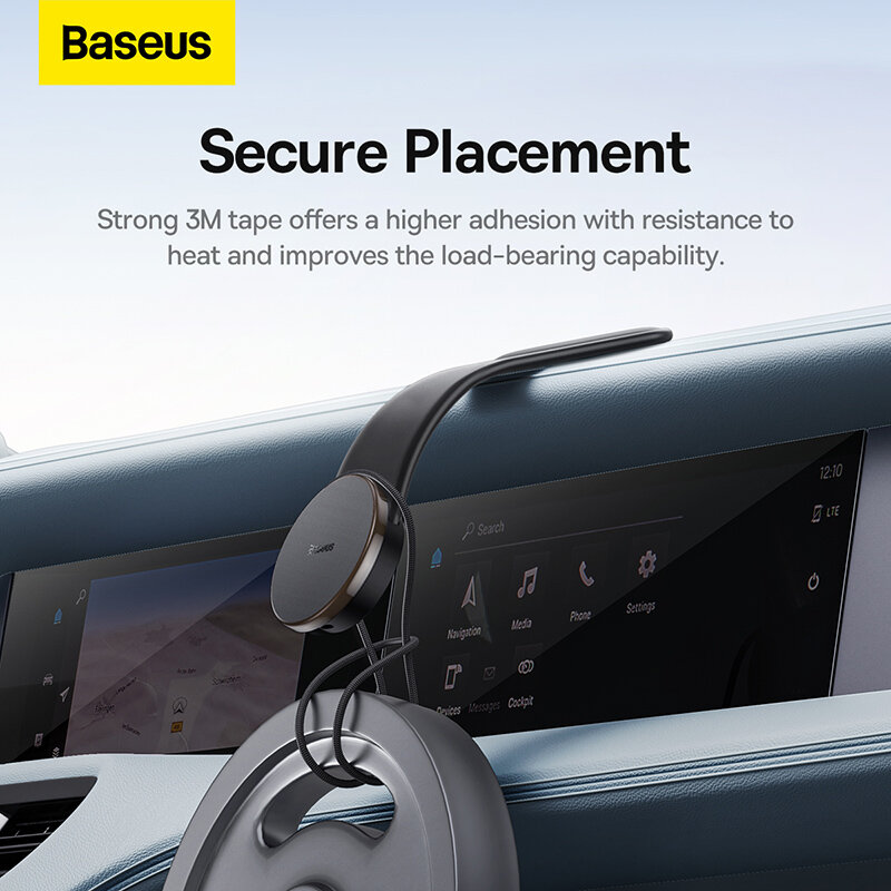 Автомобильный держатель с беспроводной зарядкой Baseus C02 Pro Magnetic Wireless Phone Holder 15W (C40156000111-00)