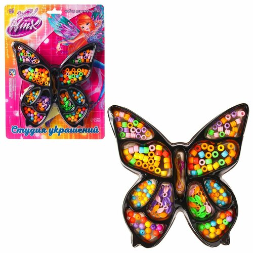 Набор для творчества Студия украшений WINX на блистере феи Винкс 10 видов бусин 534₽