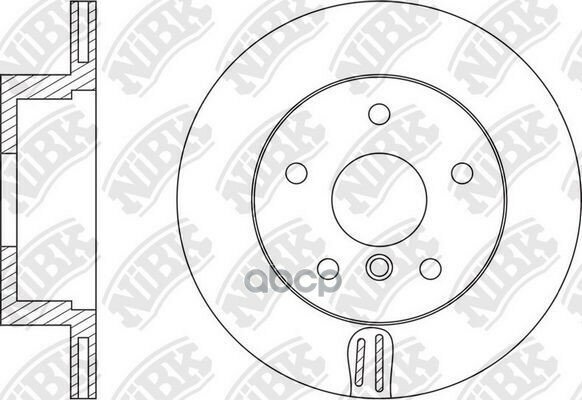 Диск Тормозной Nibk Rn1593 NiBK арт. RN1593