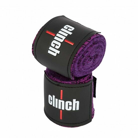 C140 Бинты эластичные Clinch Boxing Crepe Bandage Tech Fix фиолетовые - Clinch - Фиолетовый - 35 м.