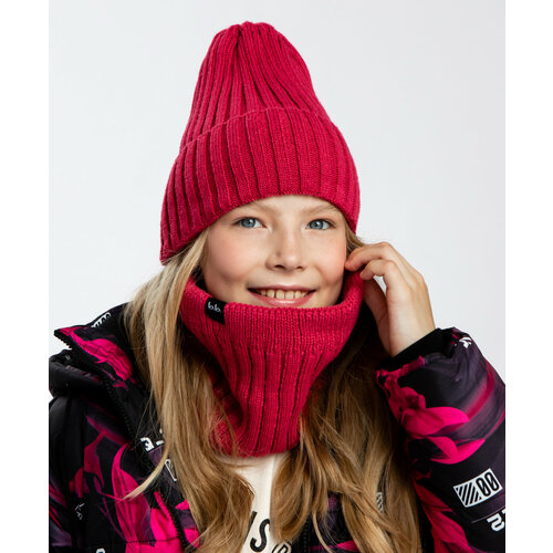 фото Шапка button blue, размер 54, розовый