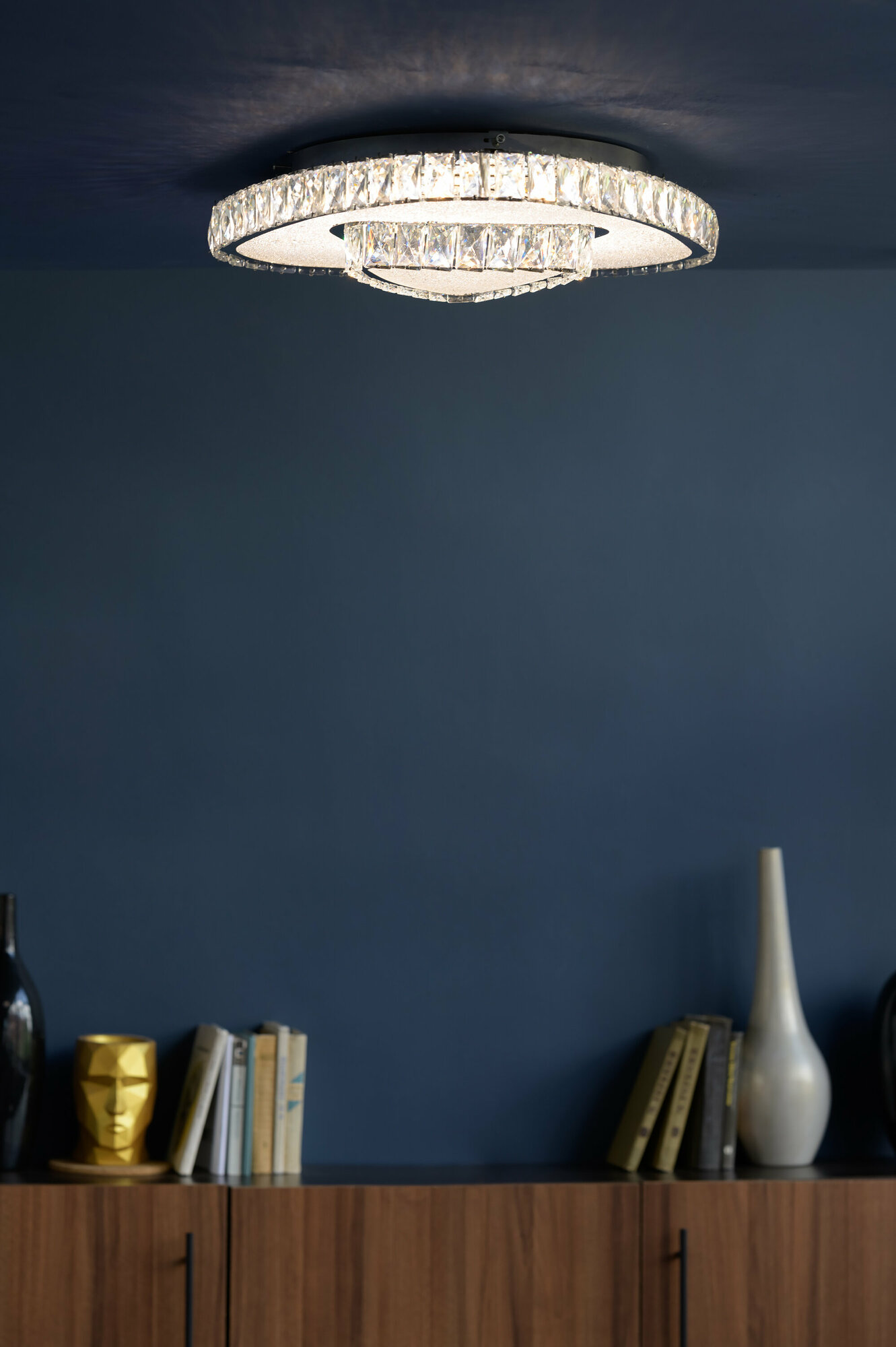 фото Светодиодная потолочная хрустальная люстра