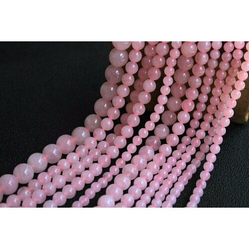 Бусины из натуральных камней розовый кварц 8мм